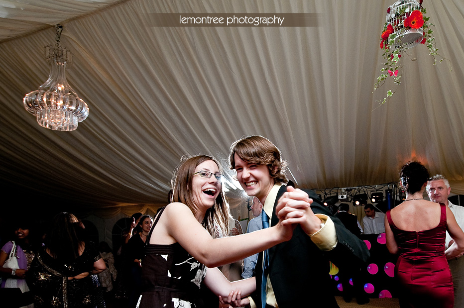 dancing in the marquee at hampshire wedding