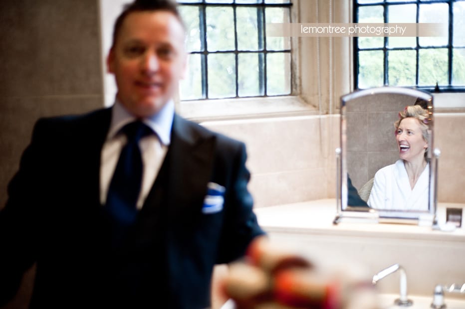 Bride with Brother by Lemontree Photography Before Wedding at Rhinefield House Hotel