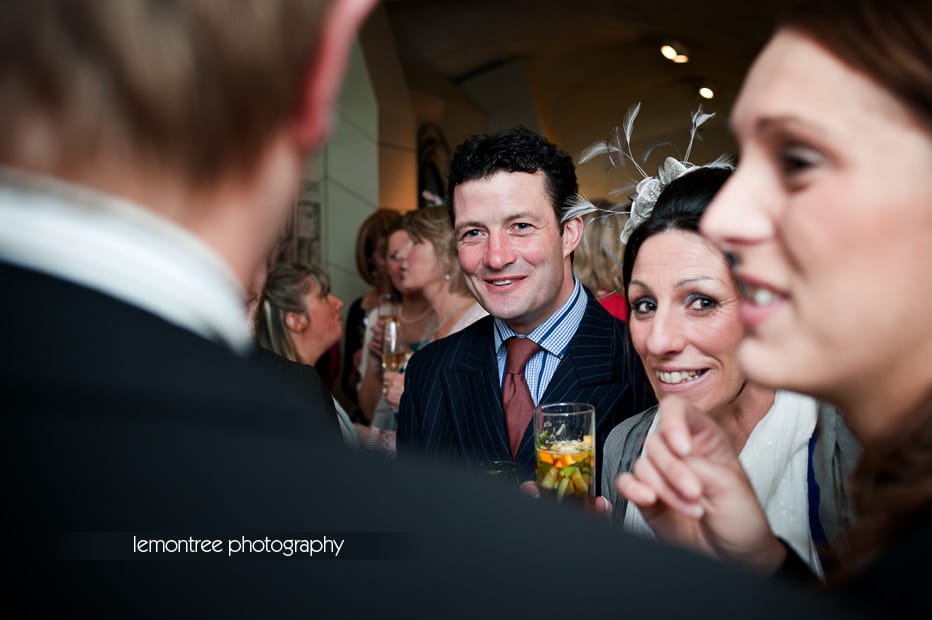 wedding guests at new forest wedding-lemontree photography