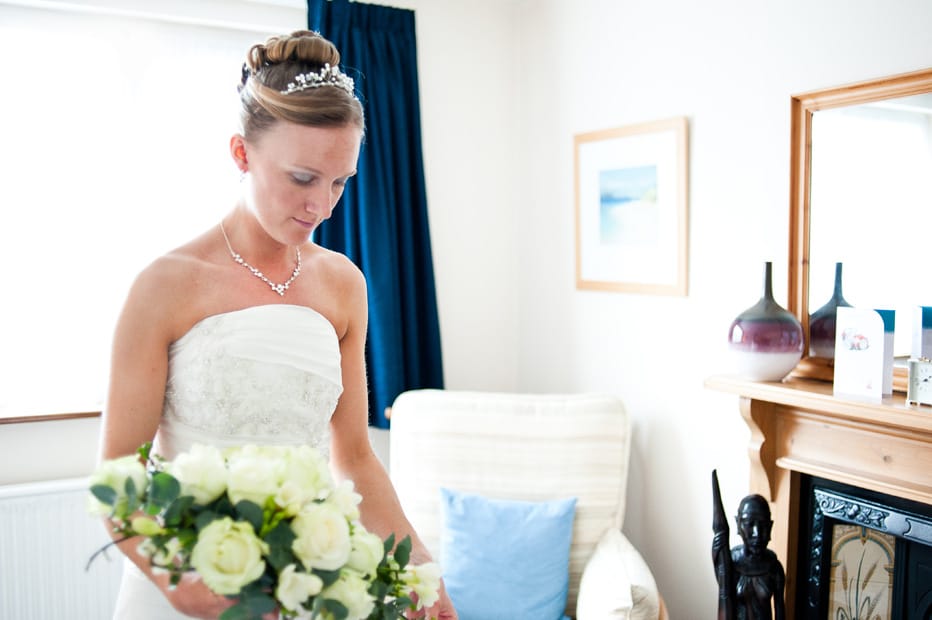 Lucy on her wedding day- beaulieu wedding
