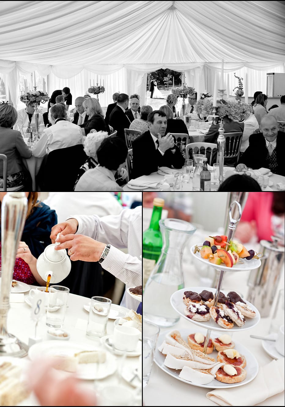 Marquee Wedding Reception in Hampshire Hill Place, Swanmore