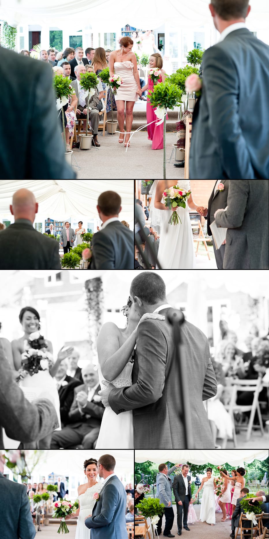faux wedding in garden