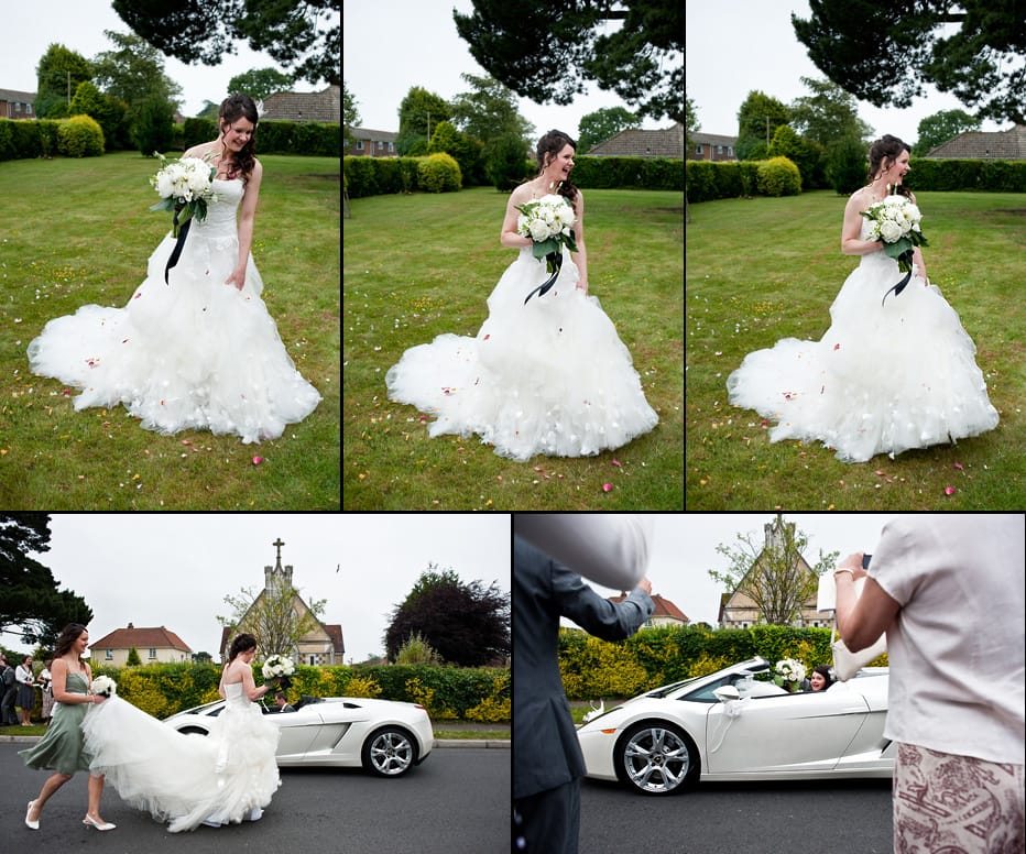 supercar wedding car