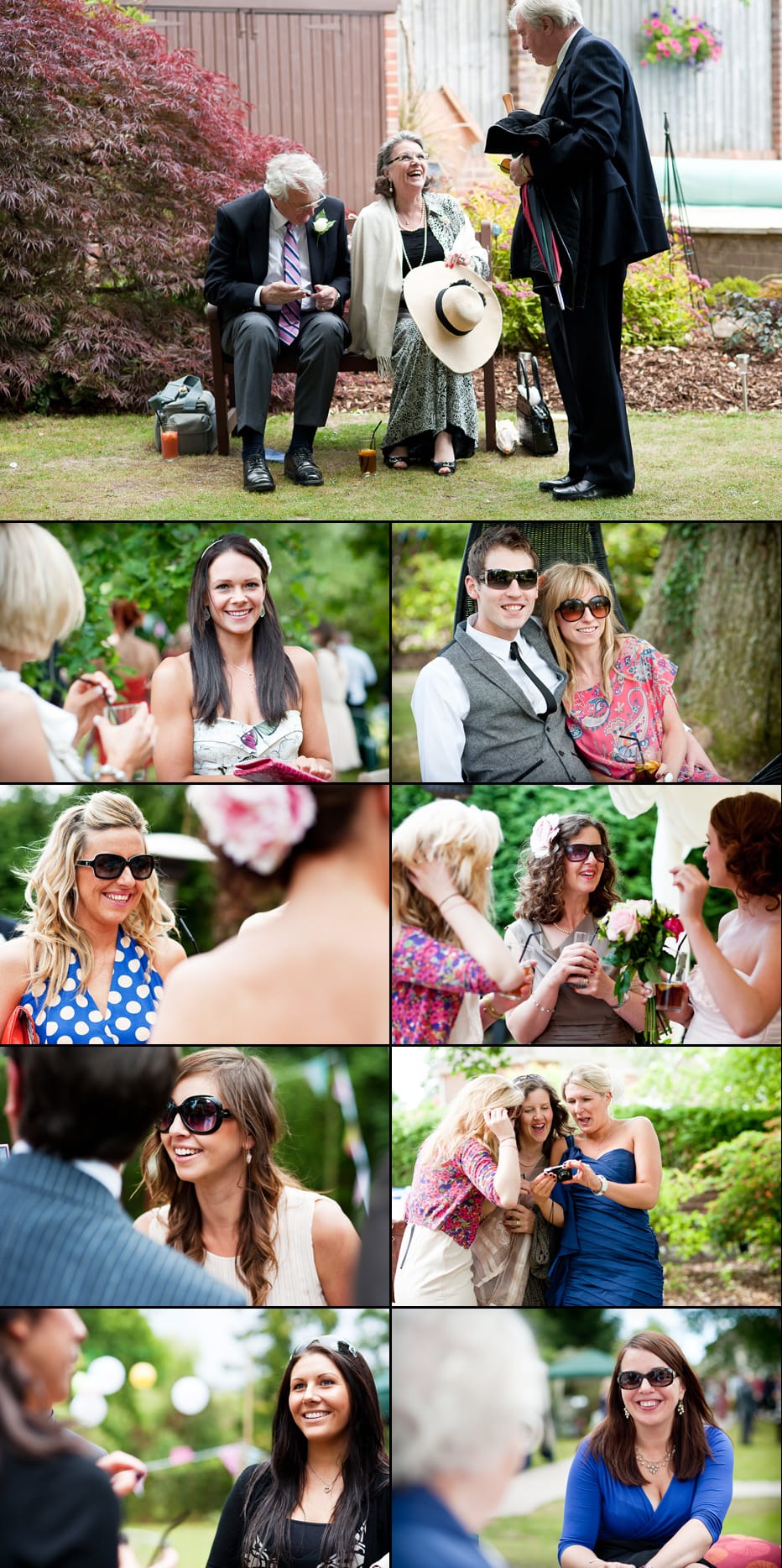 Guests at wedding near Southampton