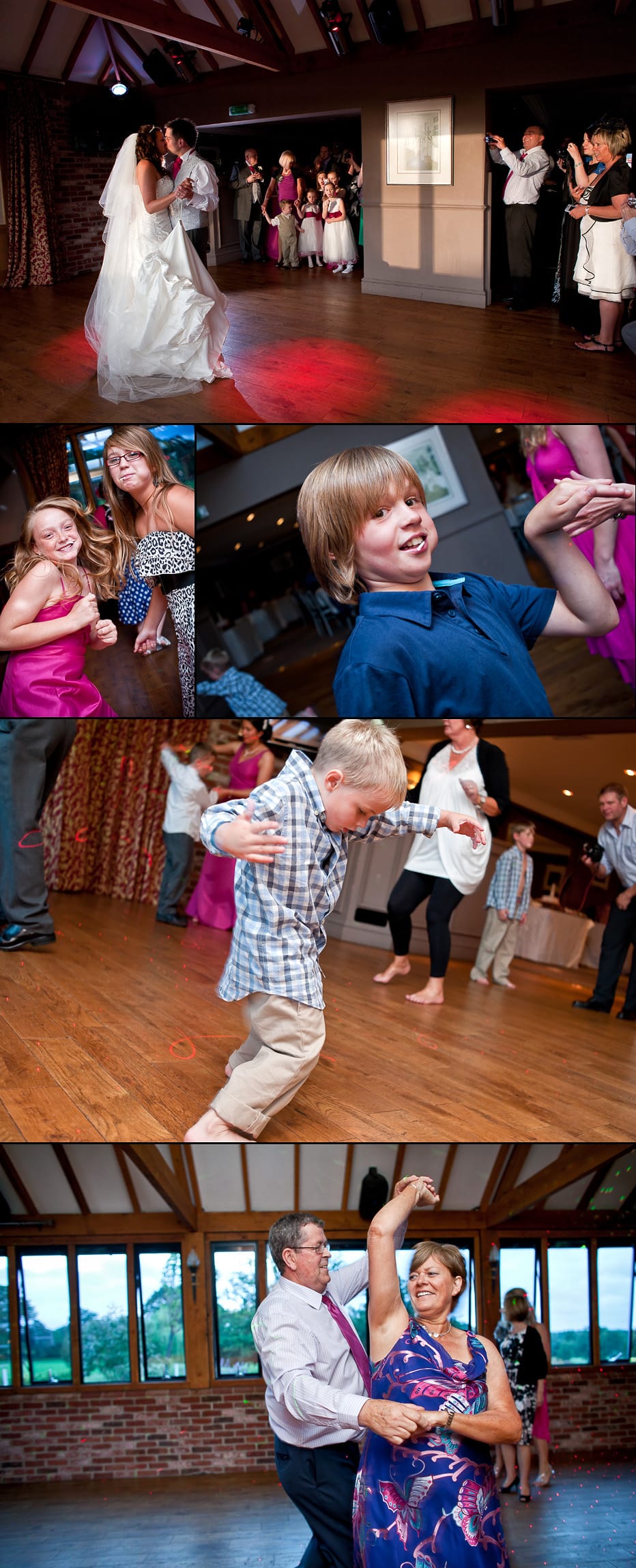 dancefloor at Hampshire wedding