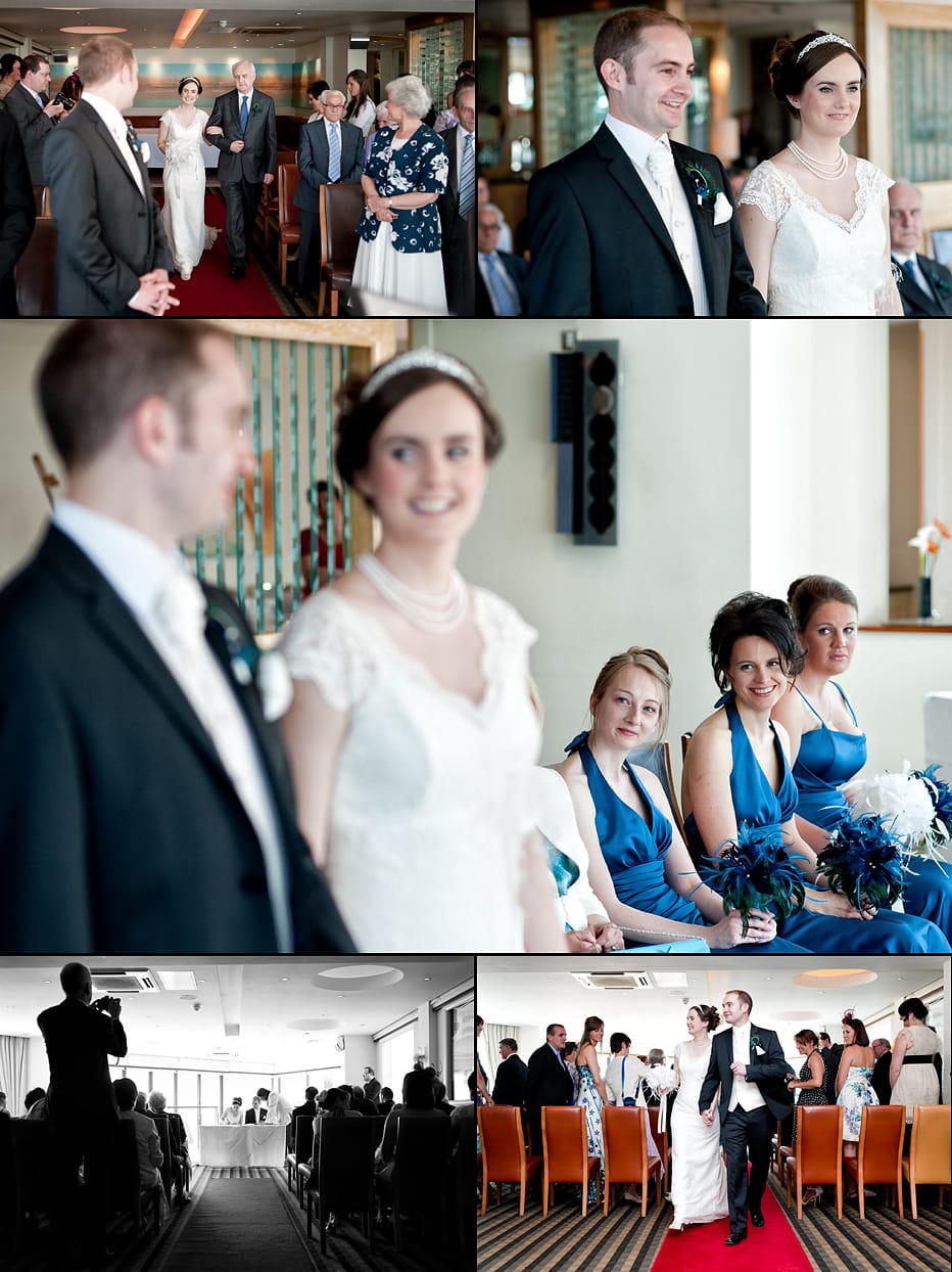 Wedding ceremony at the Harbour Heights Hotel in Poole.