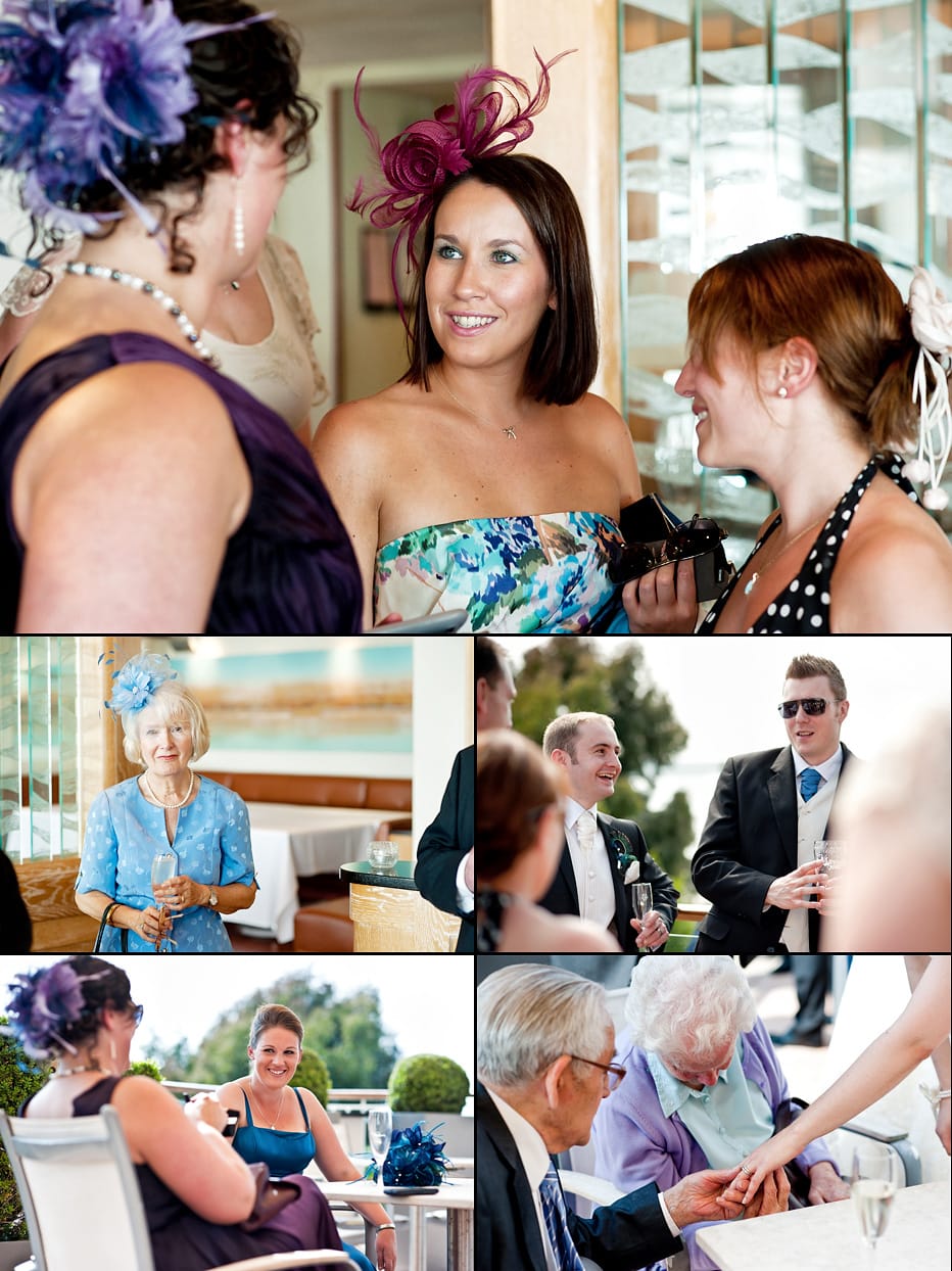 Sandbanks wedding reception