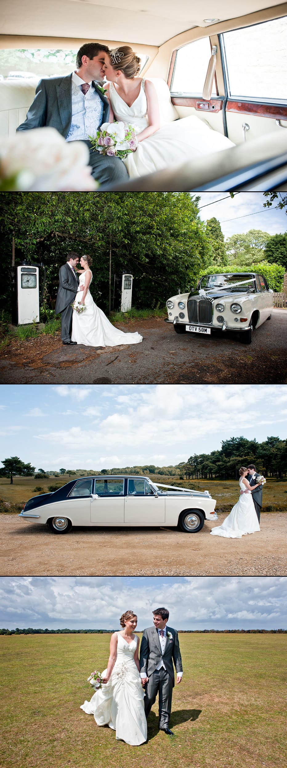 bride and groom at exbury