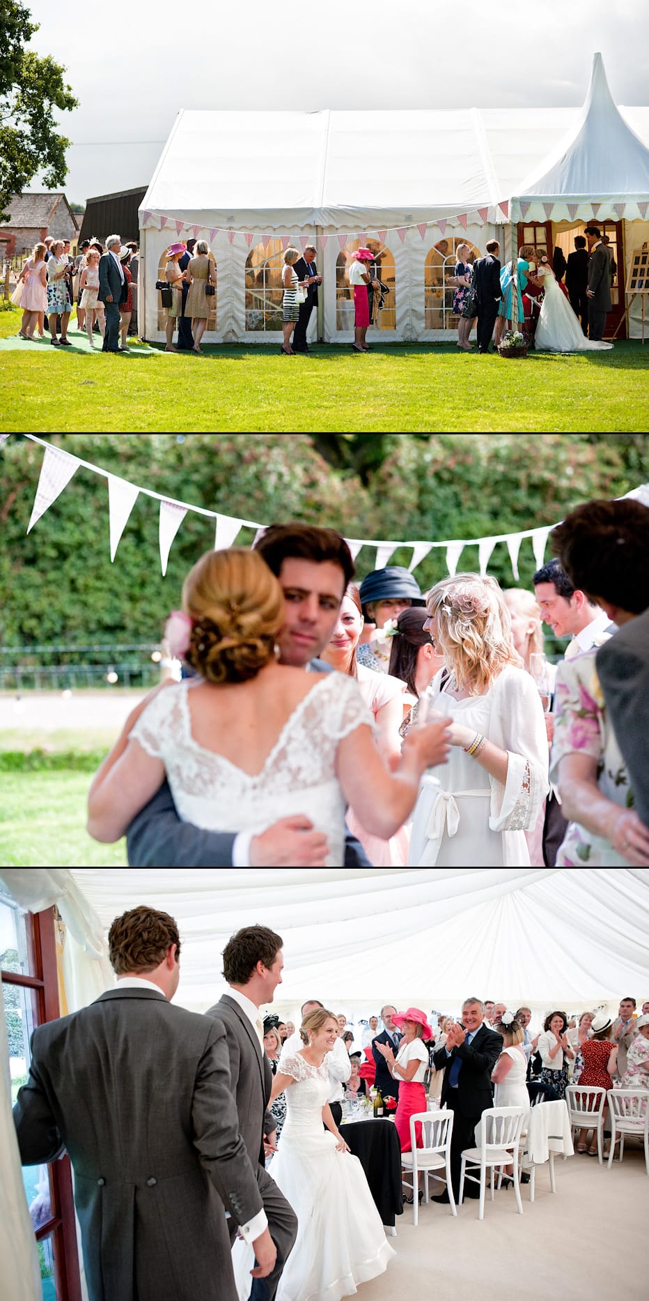 Weddding reception in Doset Marquee wedding in Dorchester
