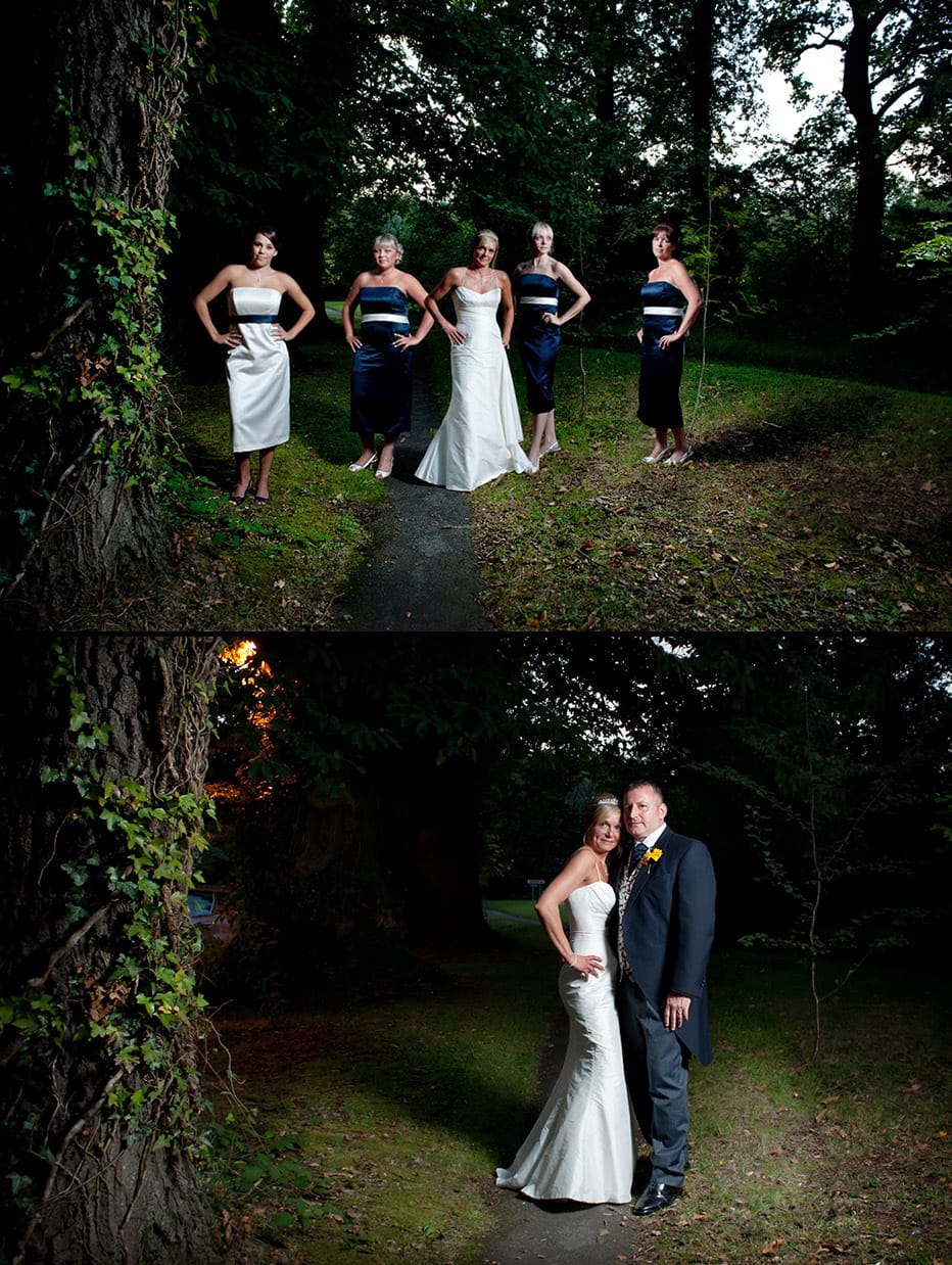 Bridal Party bride and groom