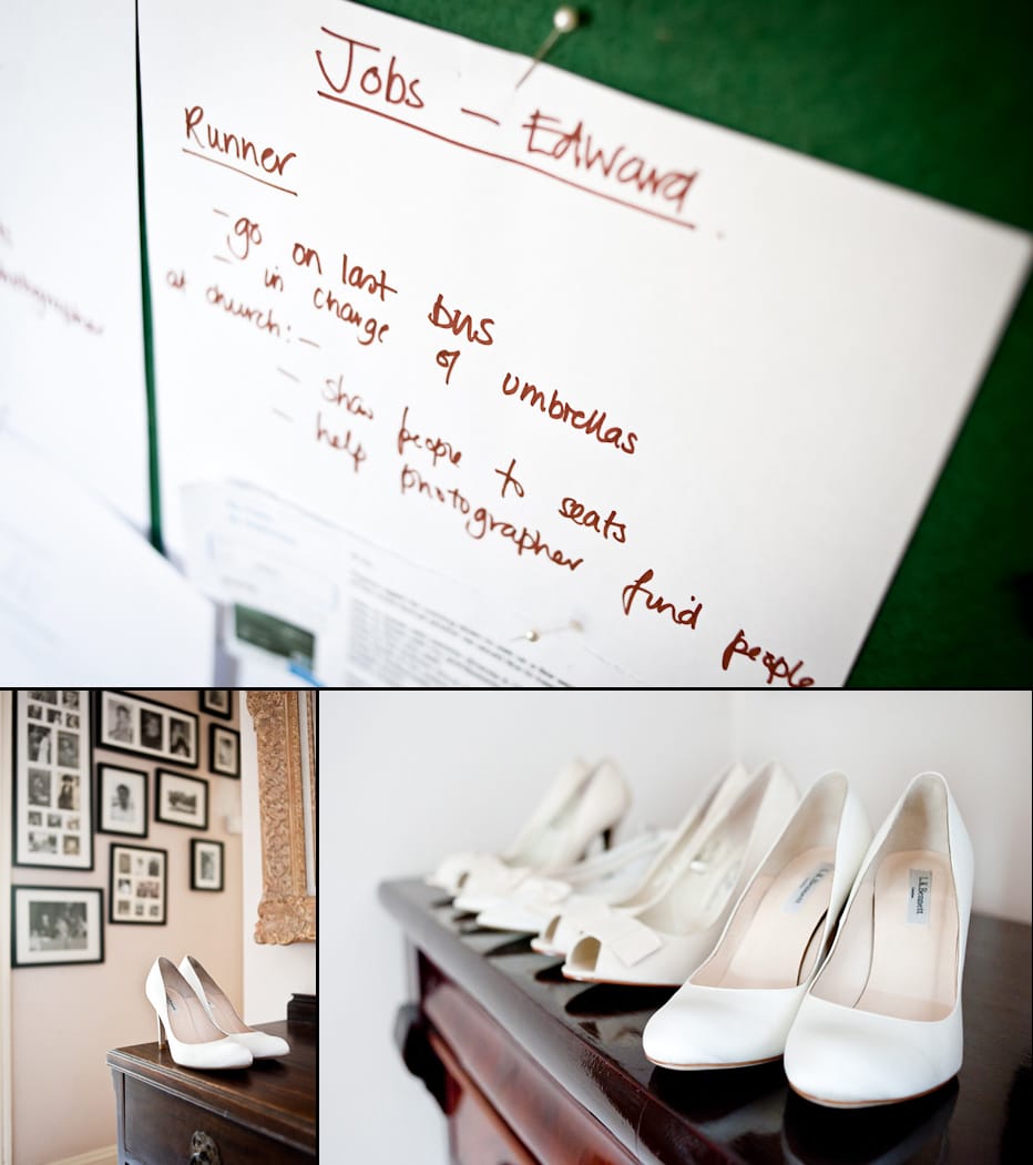 Brides shoes wedding to do list
