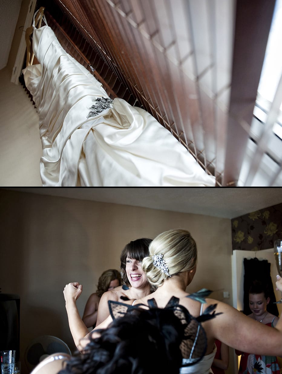 wedding dress southampton bride getting ready for Hampshire wedding