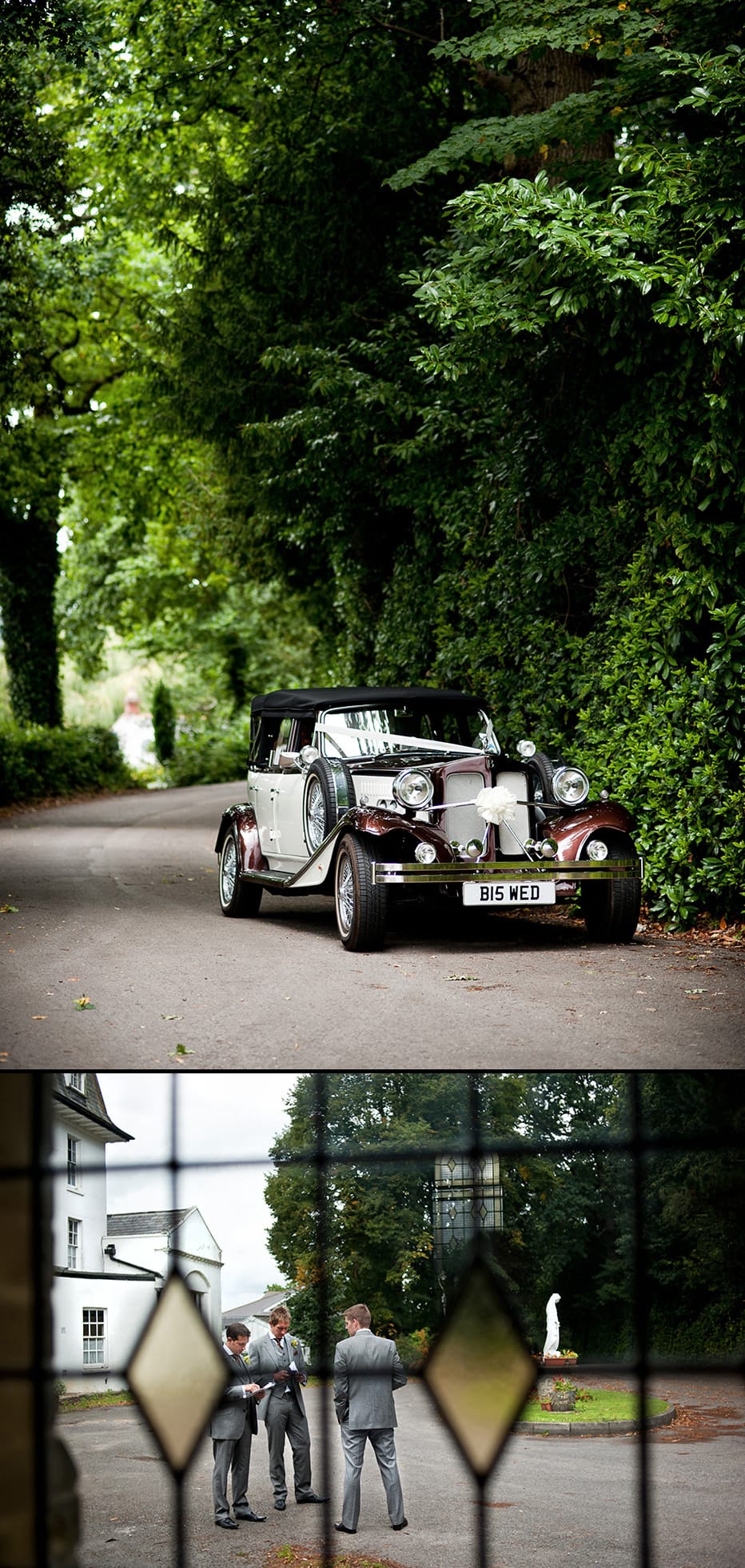 Beaumont classic wedding car St Mary's College wedding