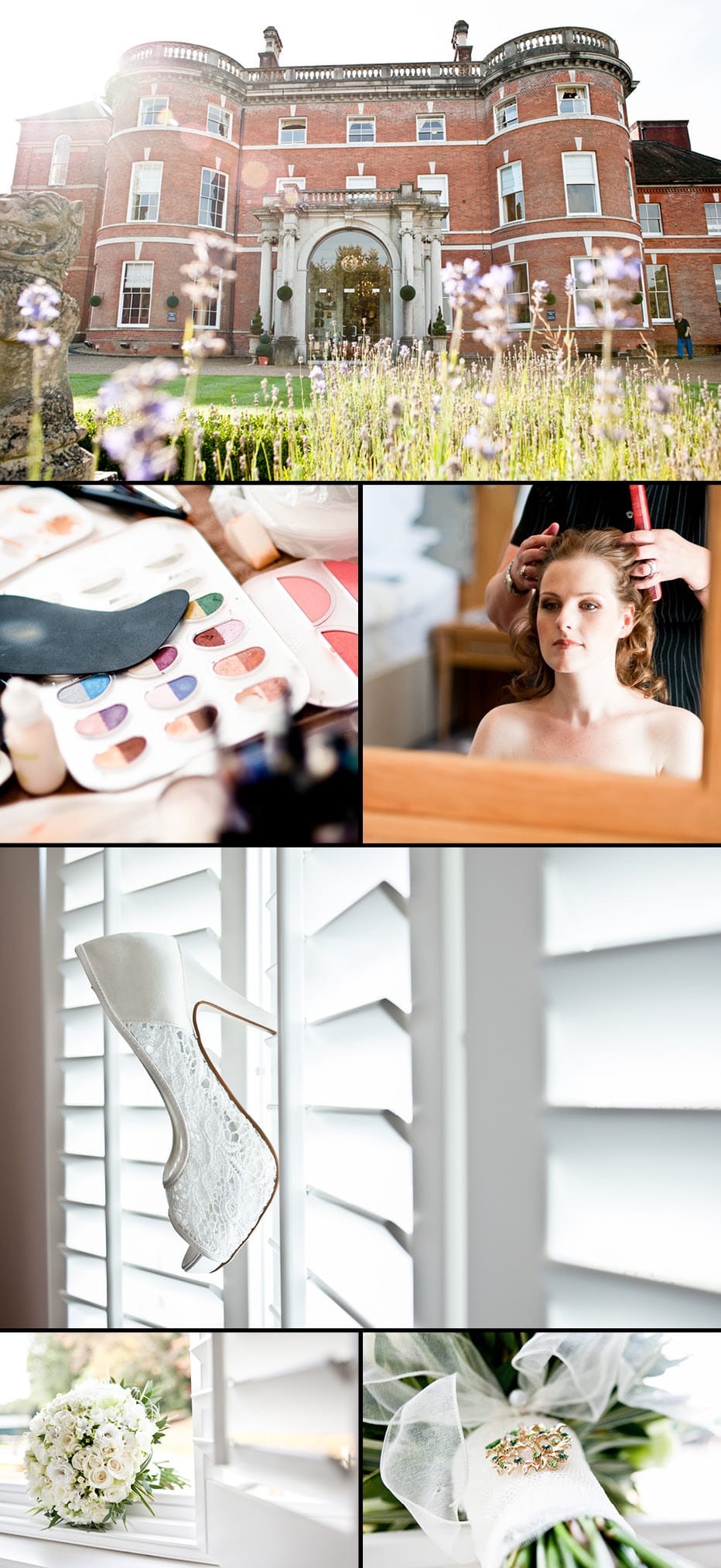 Bride getting ready for wedding