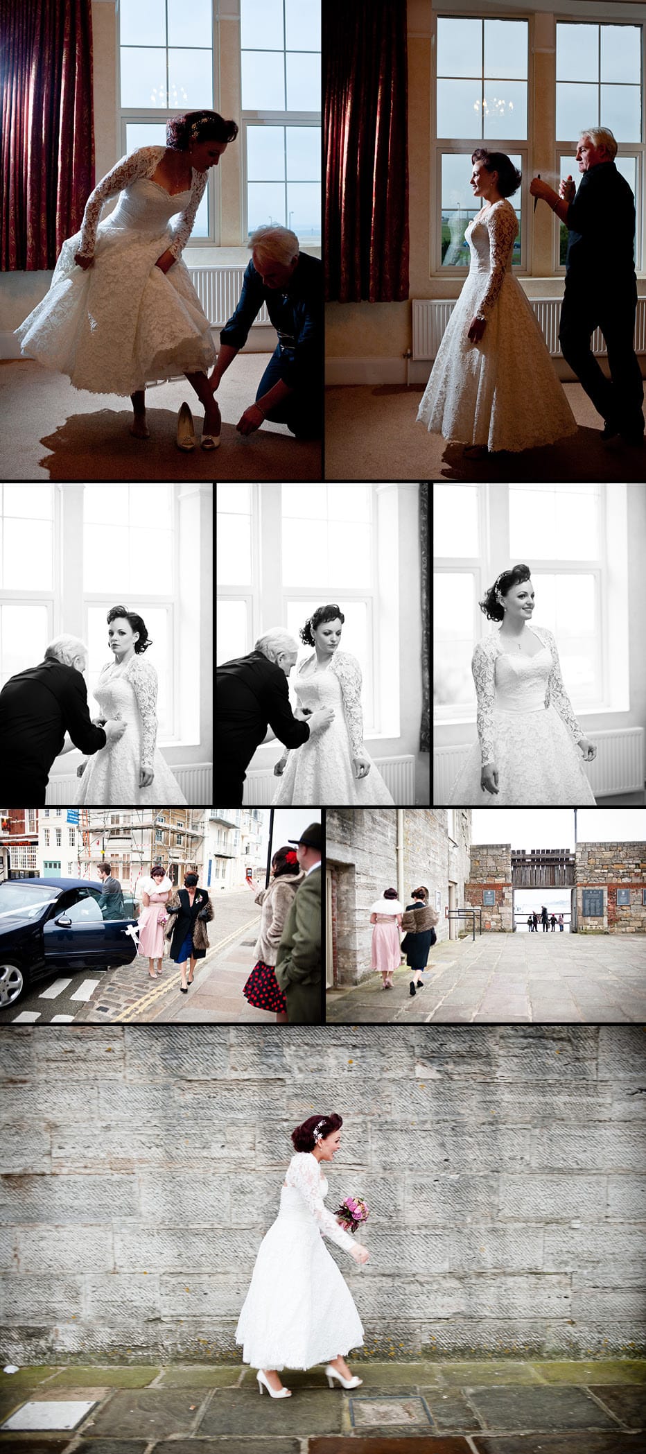 Creatiques Wedding Dress on Kate Square Tower Wedding