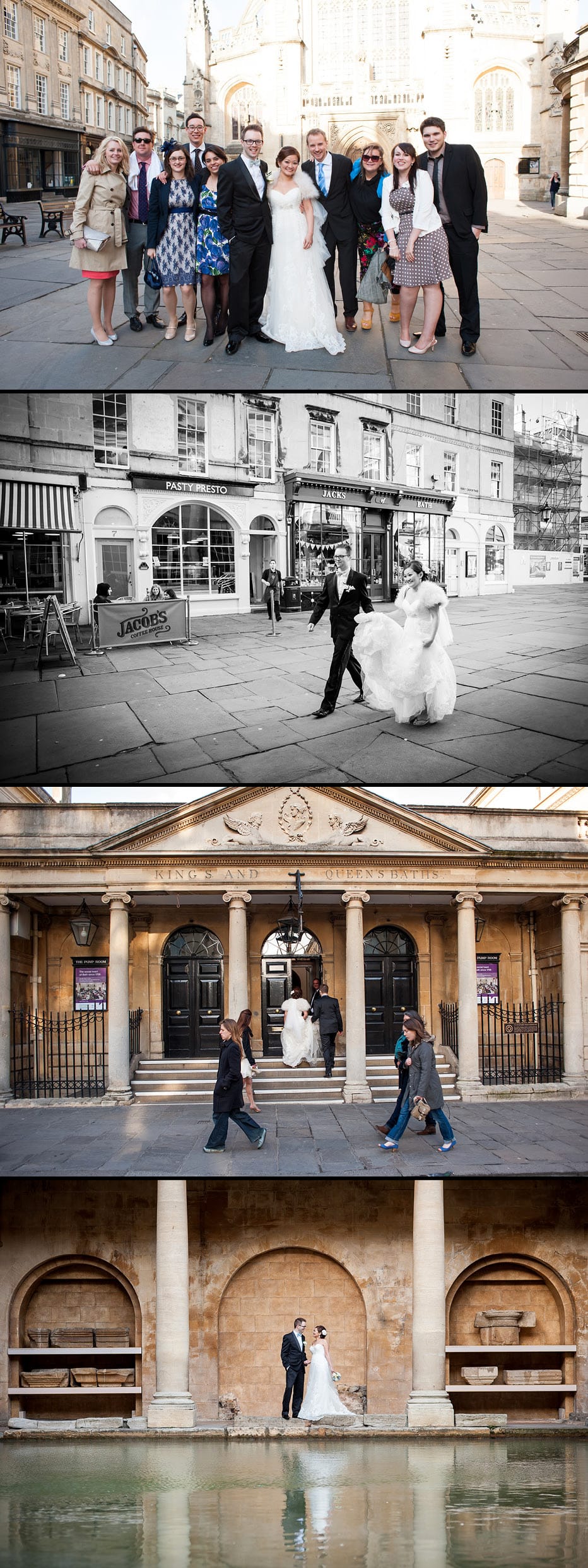 Wedding reception at The Roman Baths roman baths wedding photographer