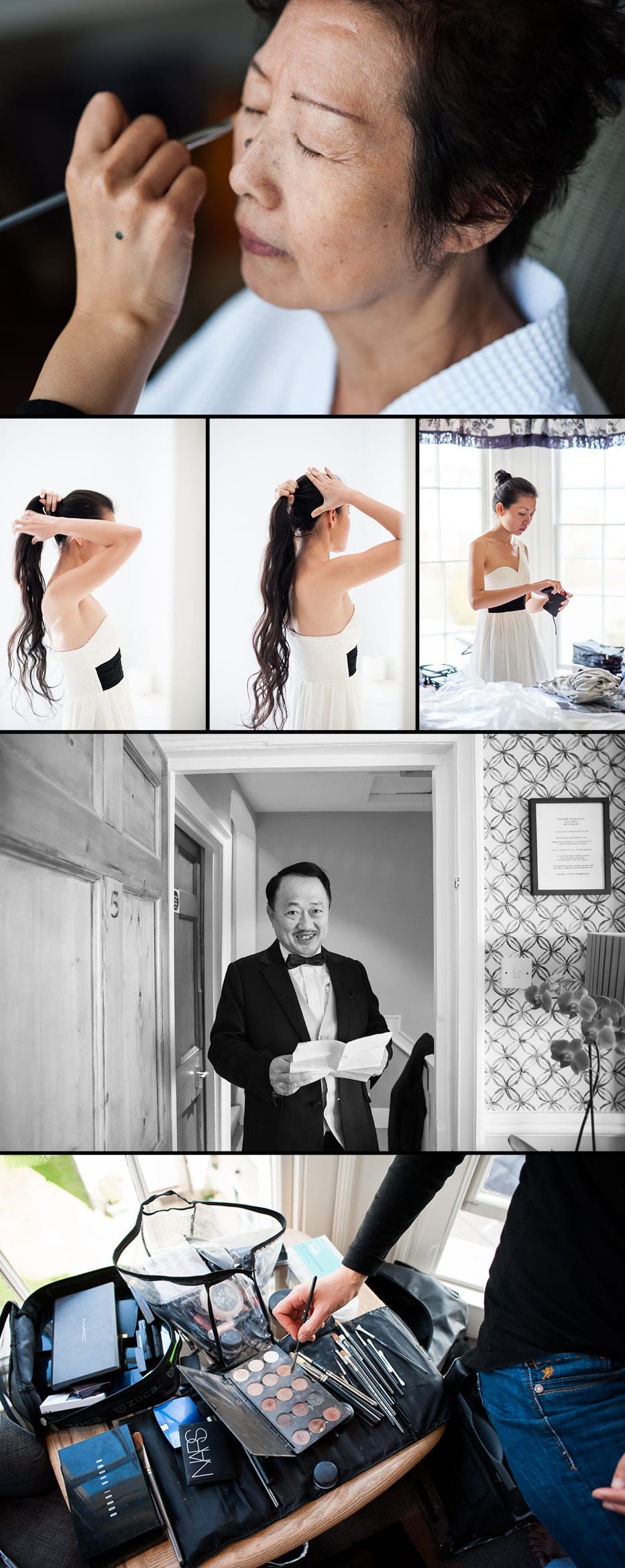 Bridal Preparations in Bath father of the bride