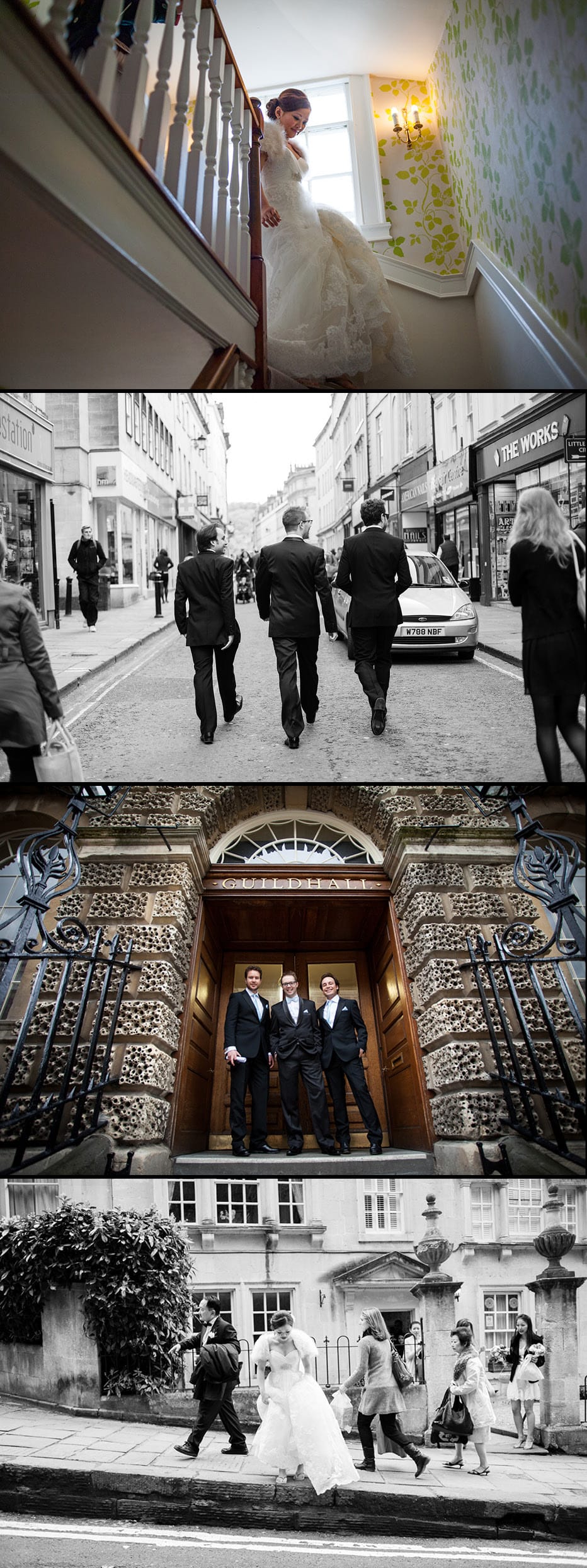 Groom at Bath wedding wedding in Bath city centre