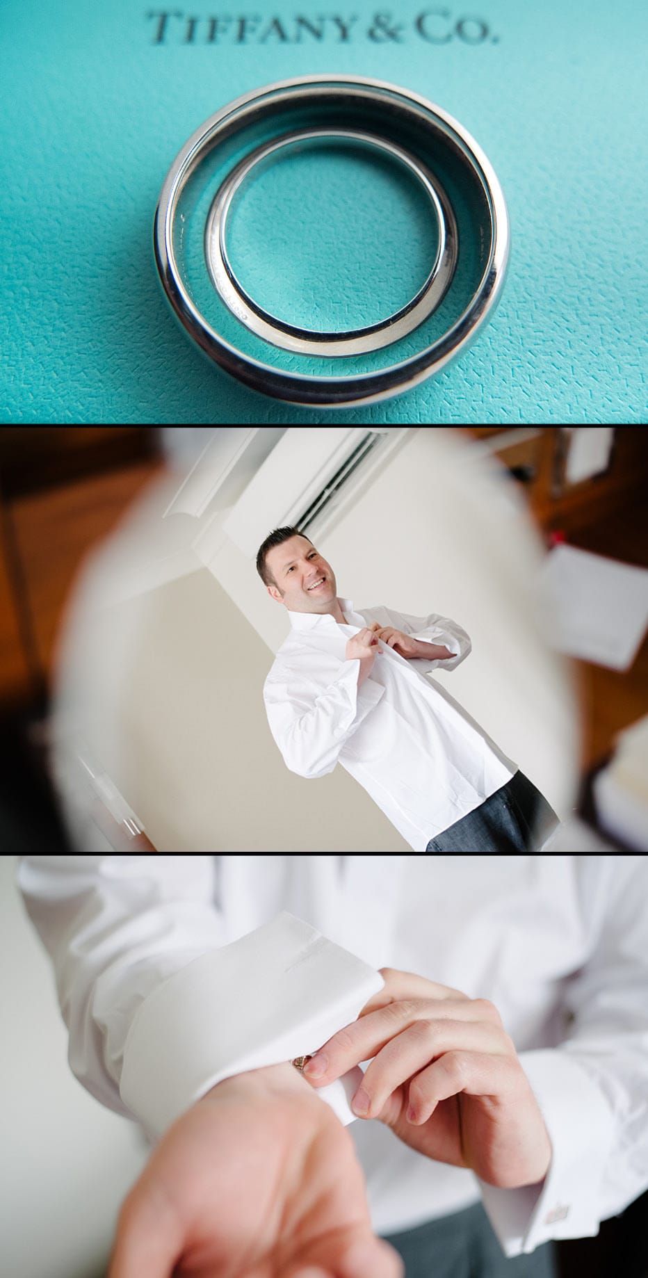 Groom getting ready at Rhinefield House