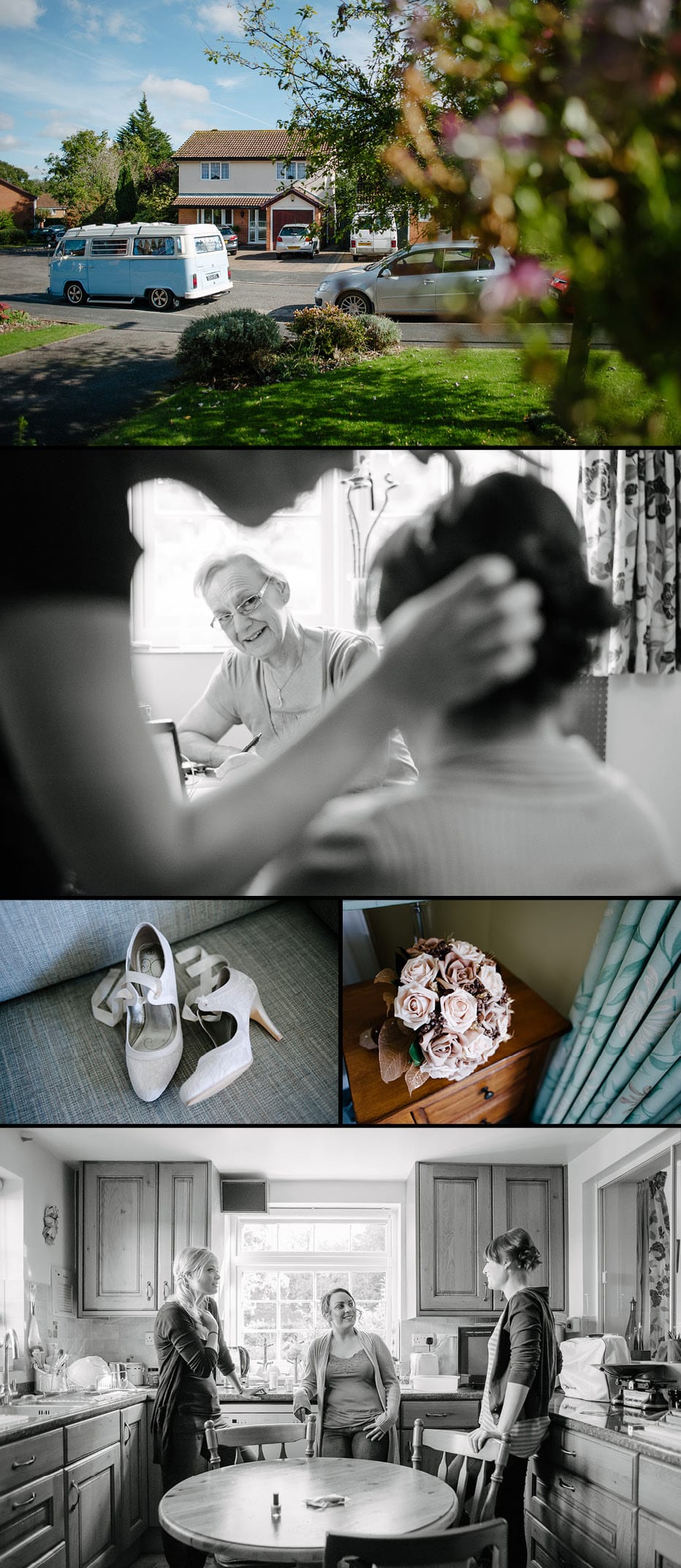 Basingstoke bride getting ready