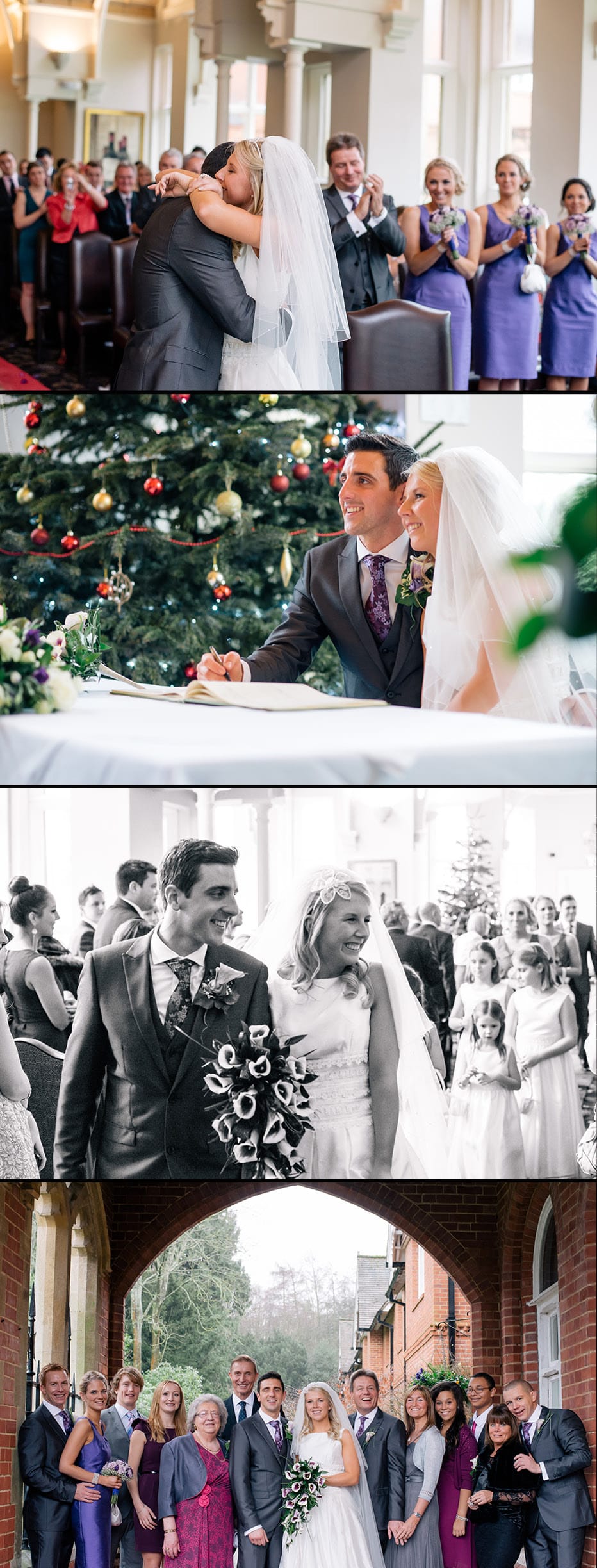 Audleys Wood Hotel Wedding at Christmas