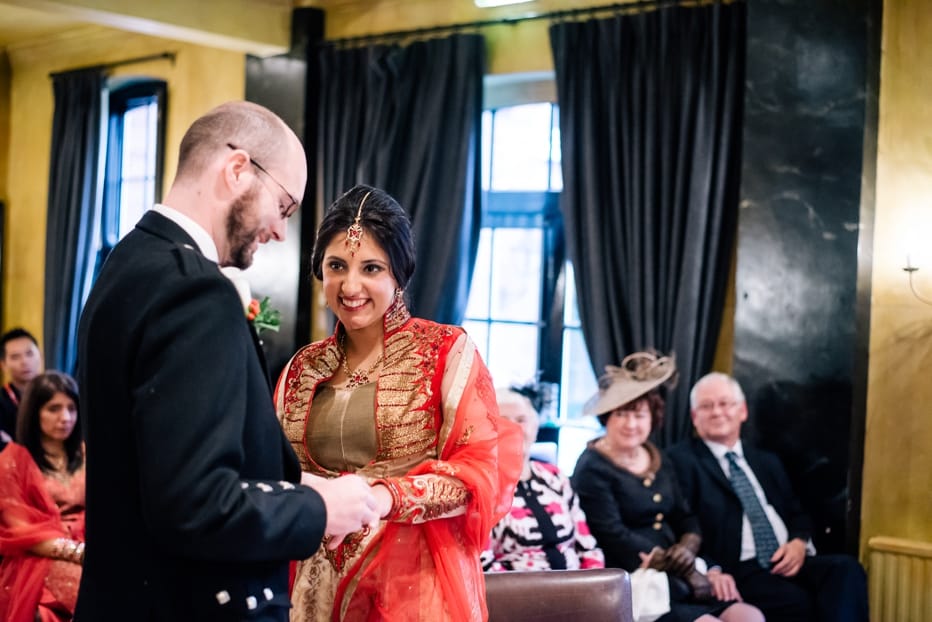 wedding ceremony at the hotel du vin winchester