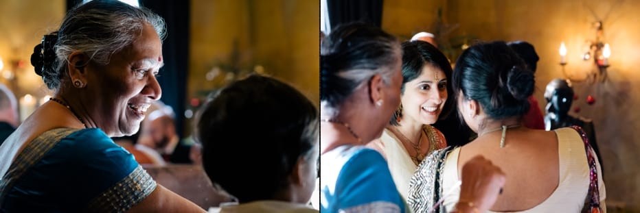 guests at wedding reception in winchester