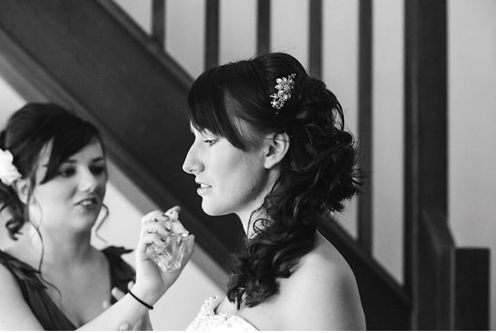 Make up on bride
