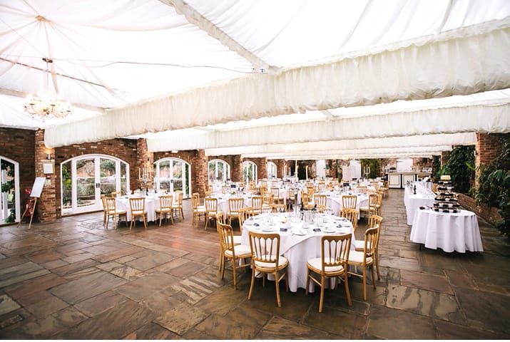 dining area at wedding