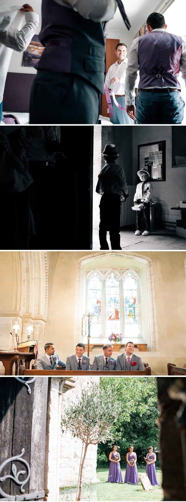 groom and best man at Hampshire Wedding