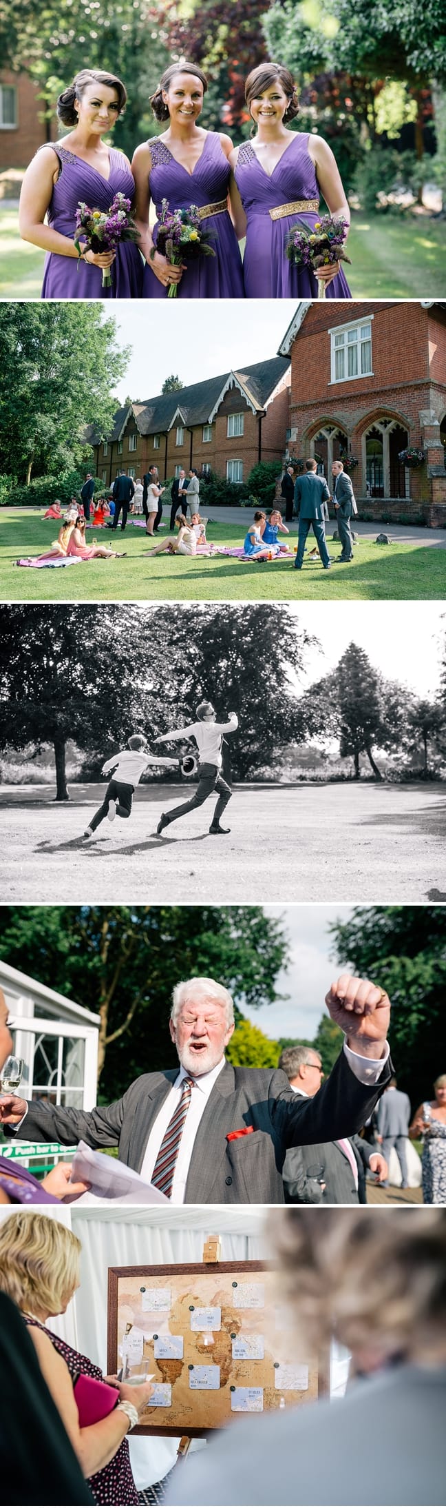 bridesmaids at audleys wood Audleys Wood Wedding