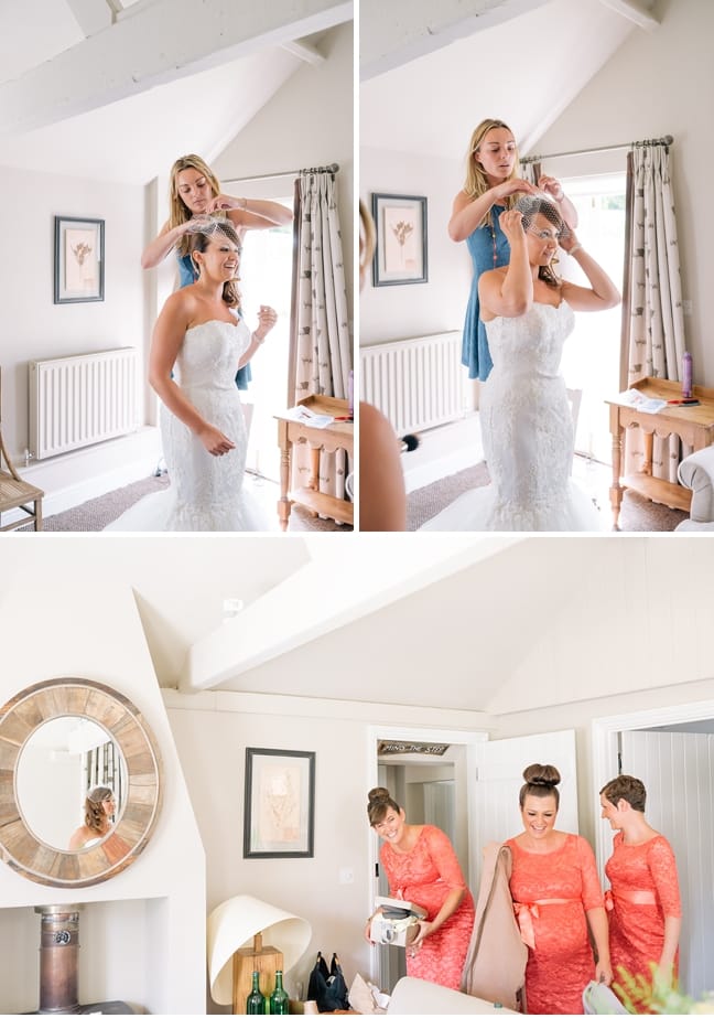 bridesmaids at New Forest wedding