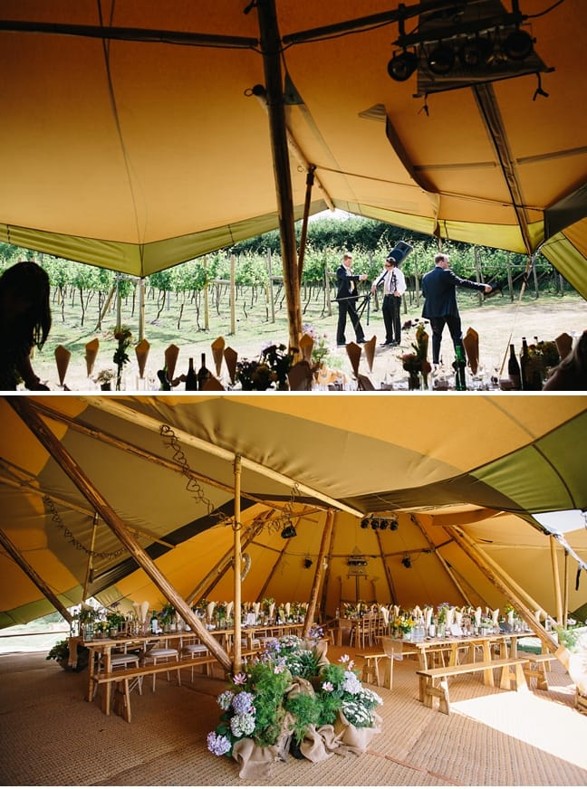 tipi wedding in new forest