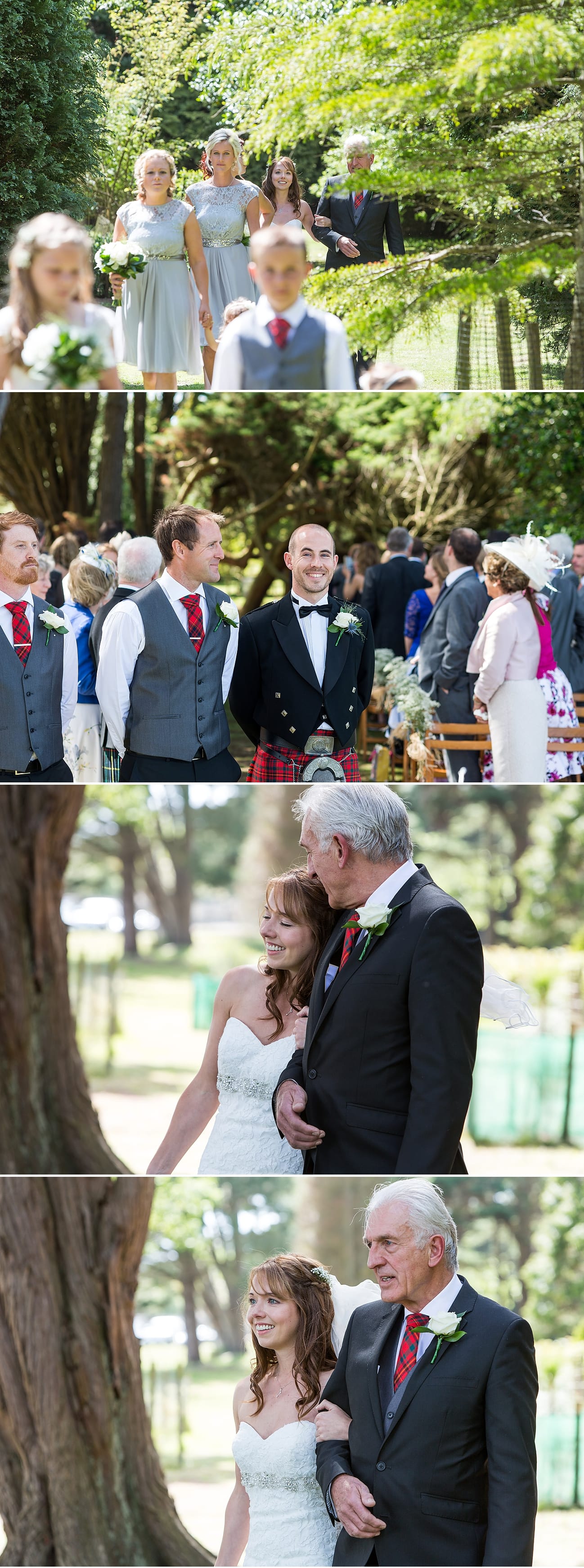 father-with-bride Studland Bay House Wedding