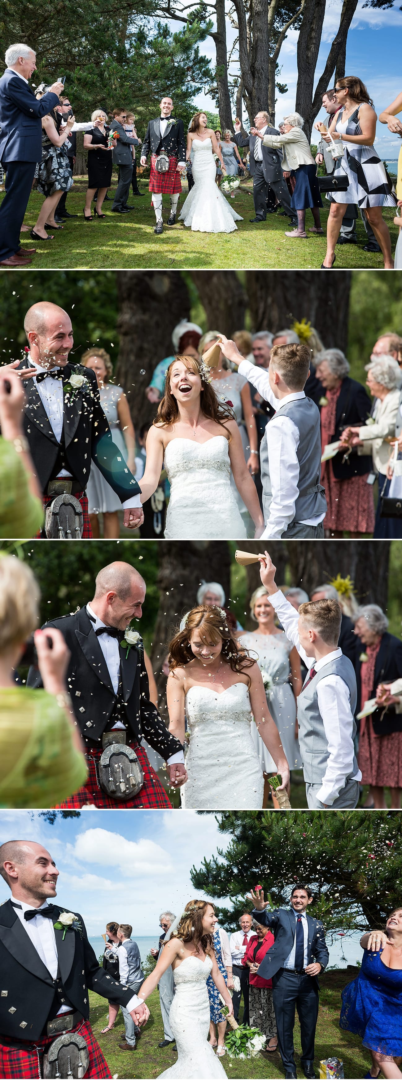 confetti-wedding Studland Bay House Wedding