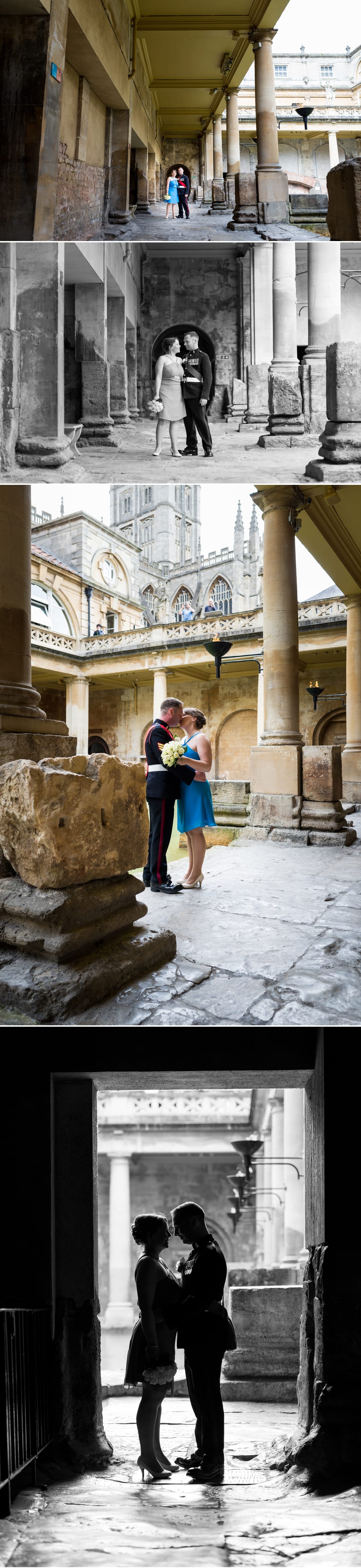 romantic-wedding-bath Roman Baths Pump Room Wedding