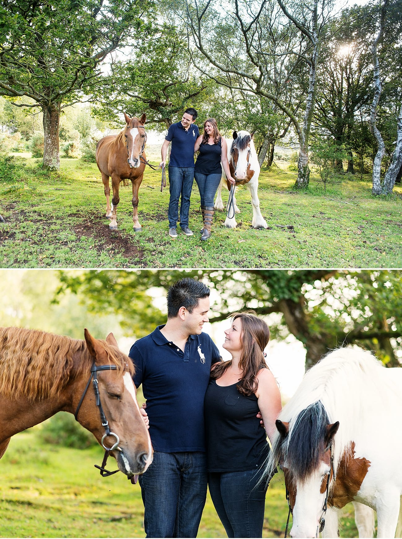 euquine images couple with horses new forest