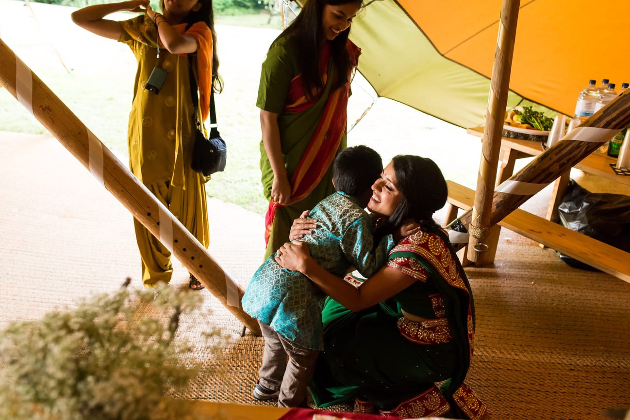 asian wedding with bride