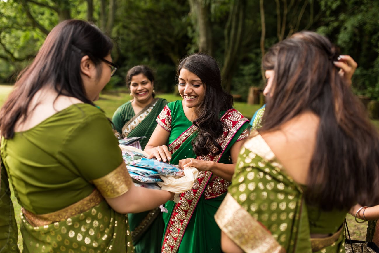 asian bridesmaids 