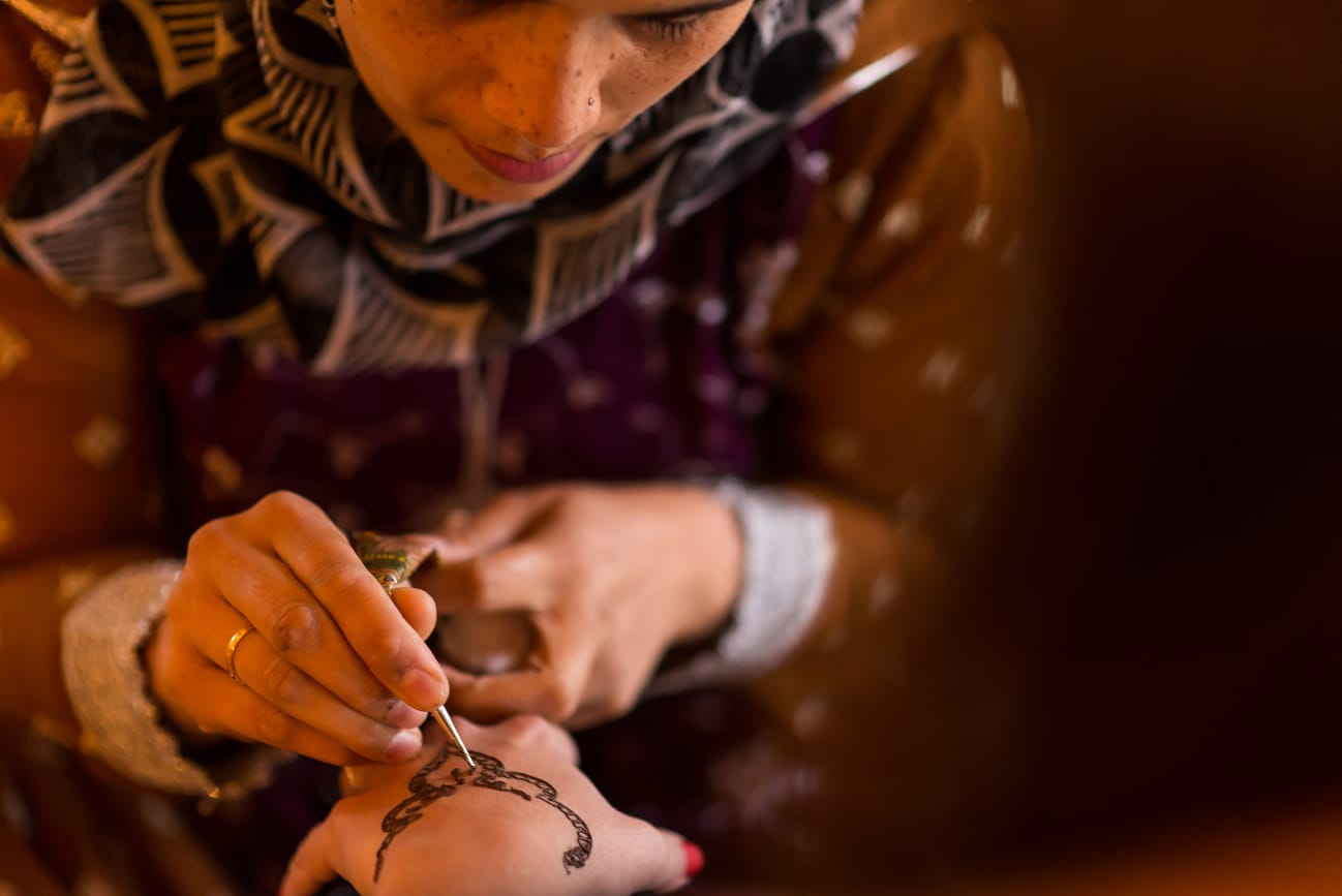 henna at wedding