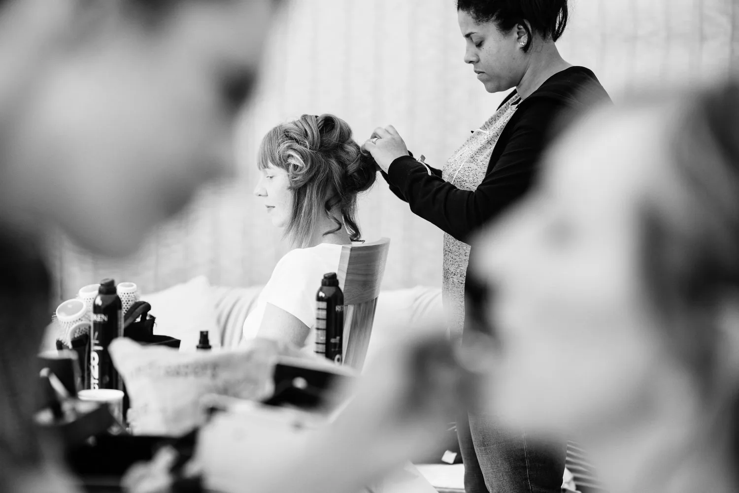 bride getting ready