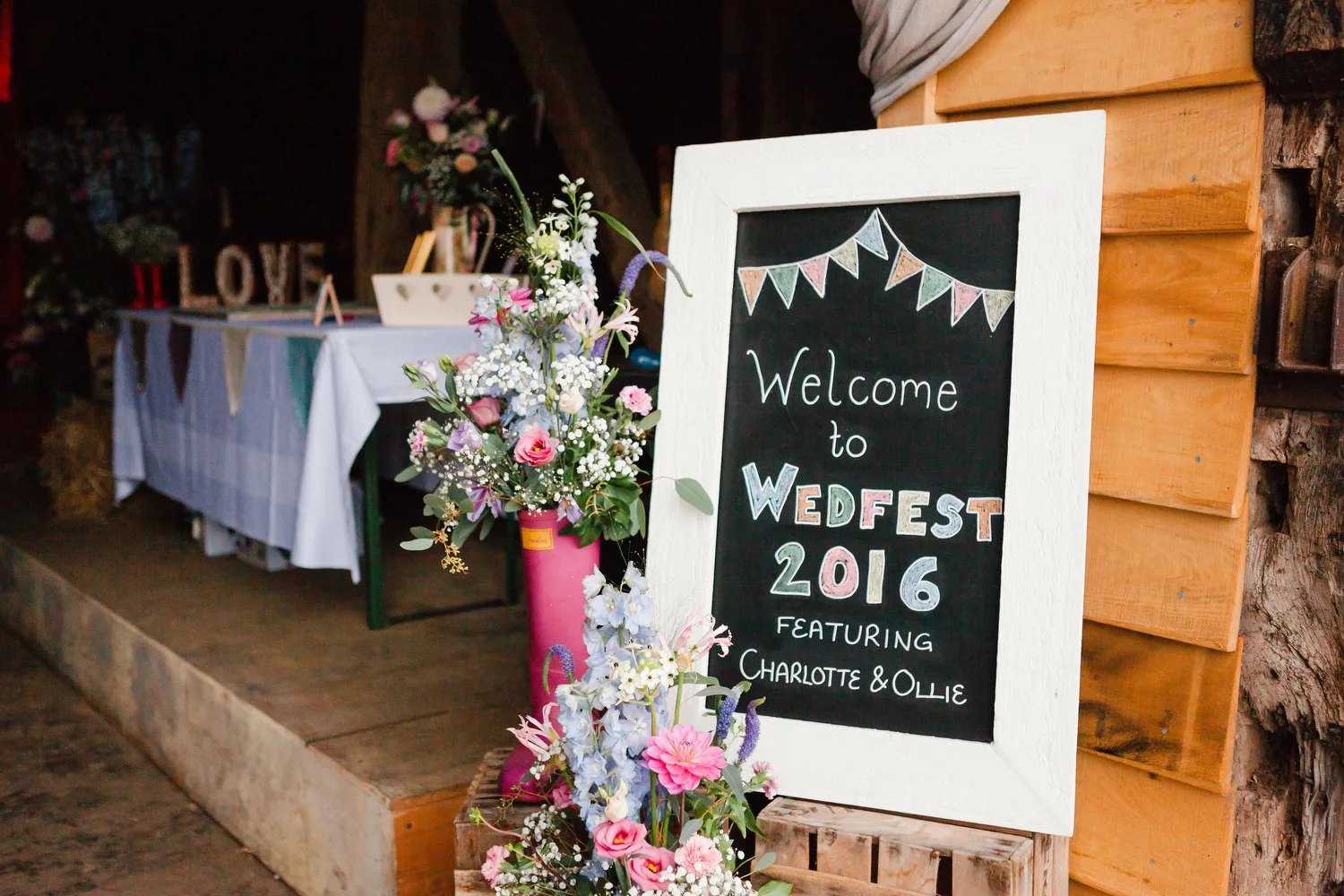 Festival wedding in Tichfield