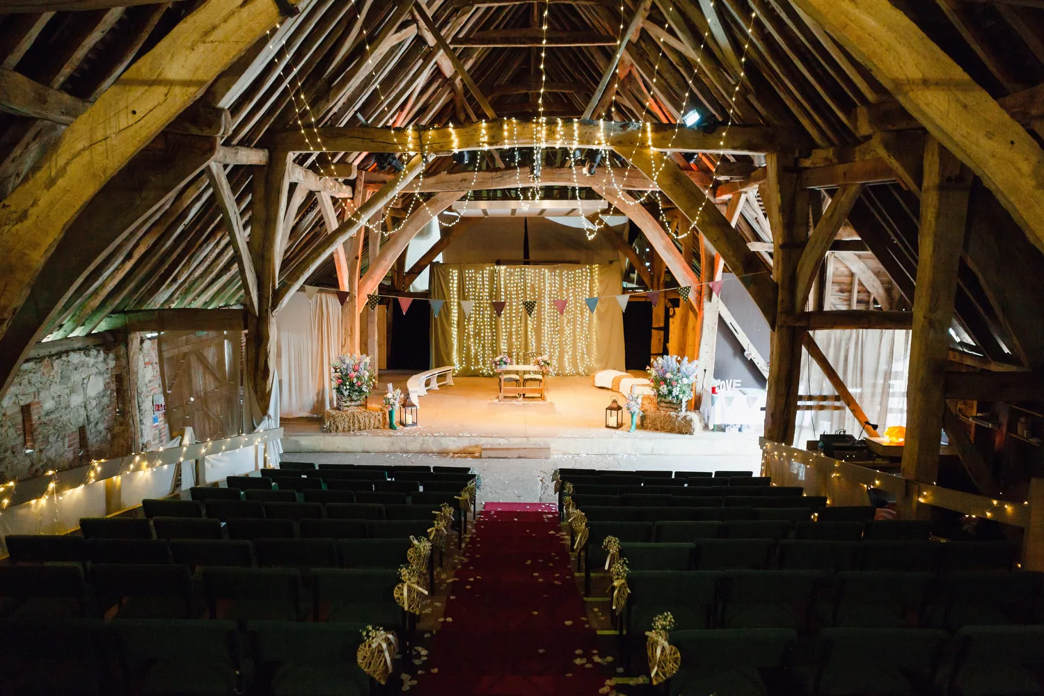 rustic wedding ceremony