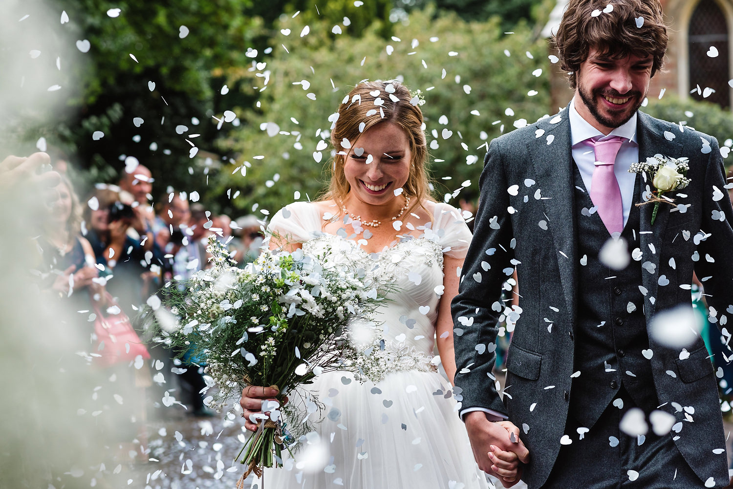wedding confetti in the new forest