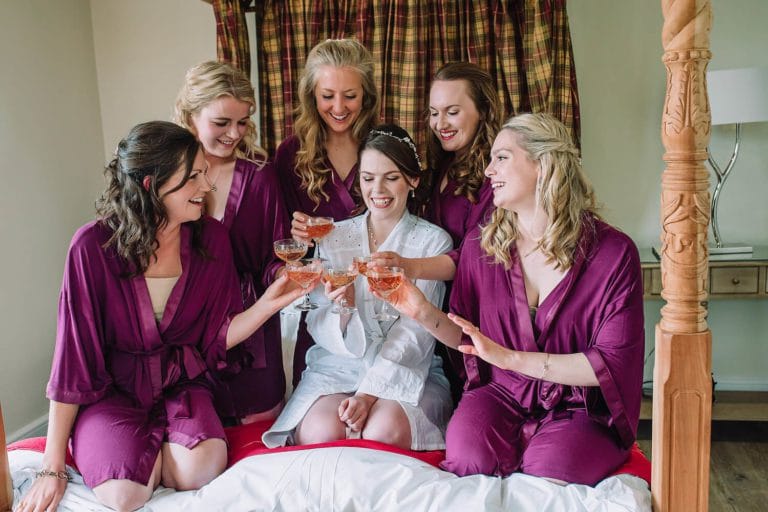 bride and bridesmaids