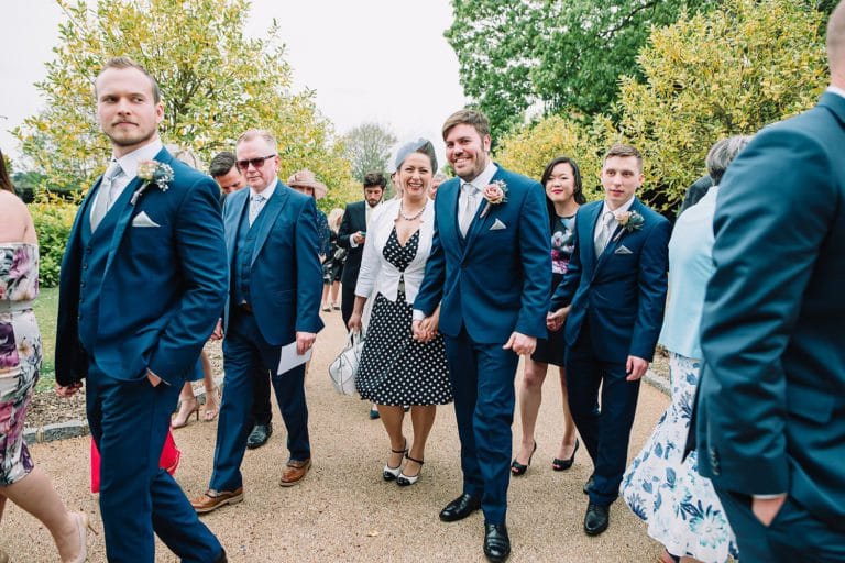 wedding guests at froyle park