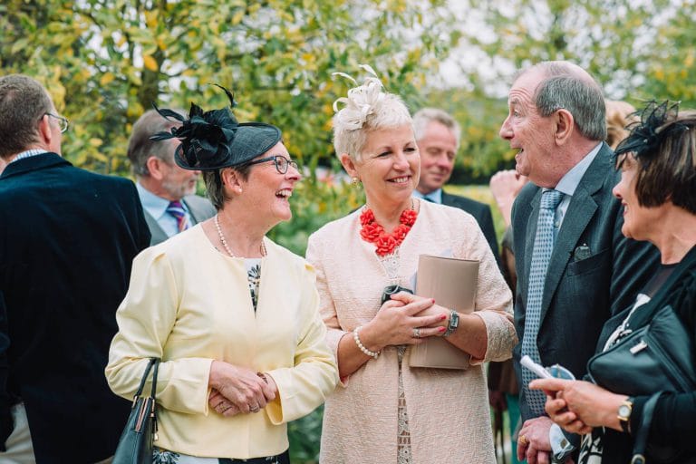 wedding guests at alton wedding