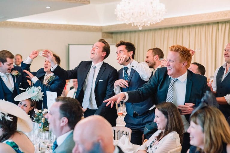 wedding guests at froyle park