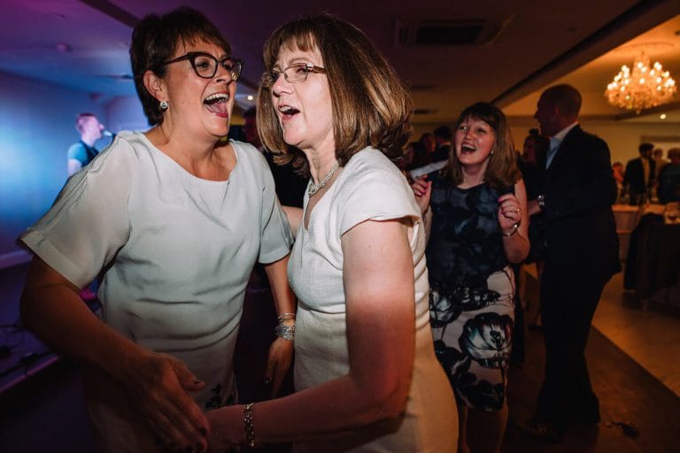 wedding guests dancing at froyle park