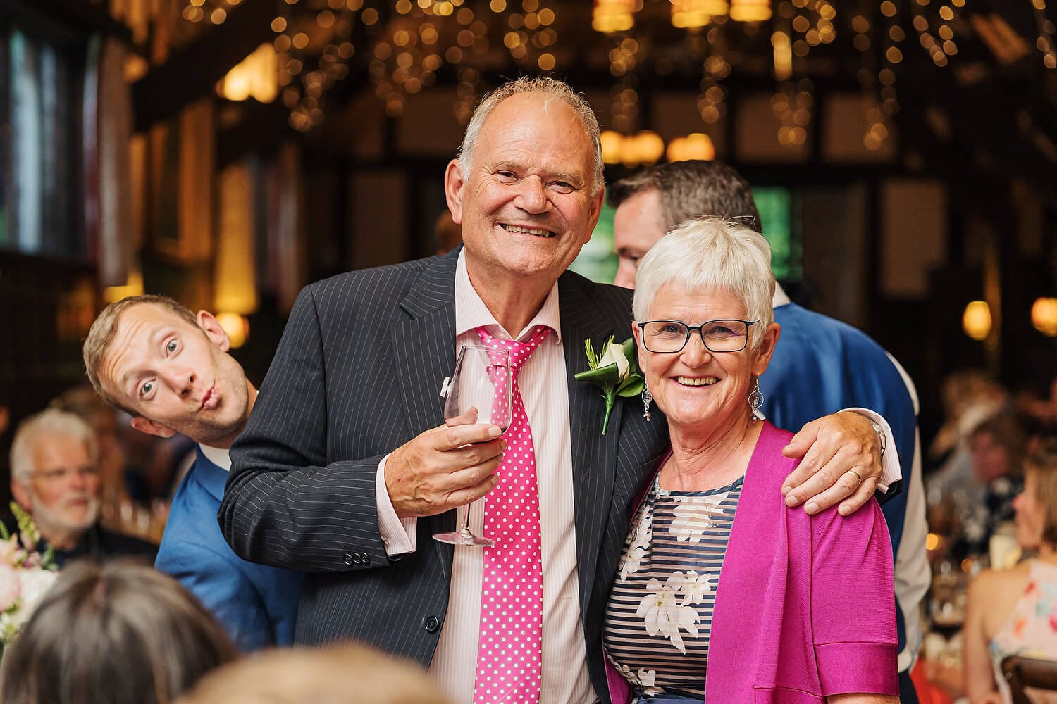 wedding guests at ramster hall